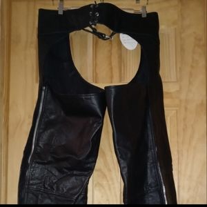 NWT Genuine Leather Chaps Large